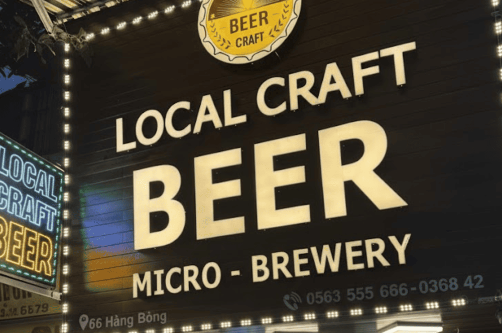 Local Craft Beer represents the grassroots movement of Vietnamese craft brewing, with multiple small venues throughout Hanoi showcasing domestic brewers